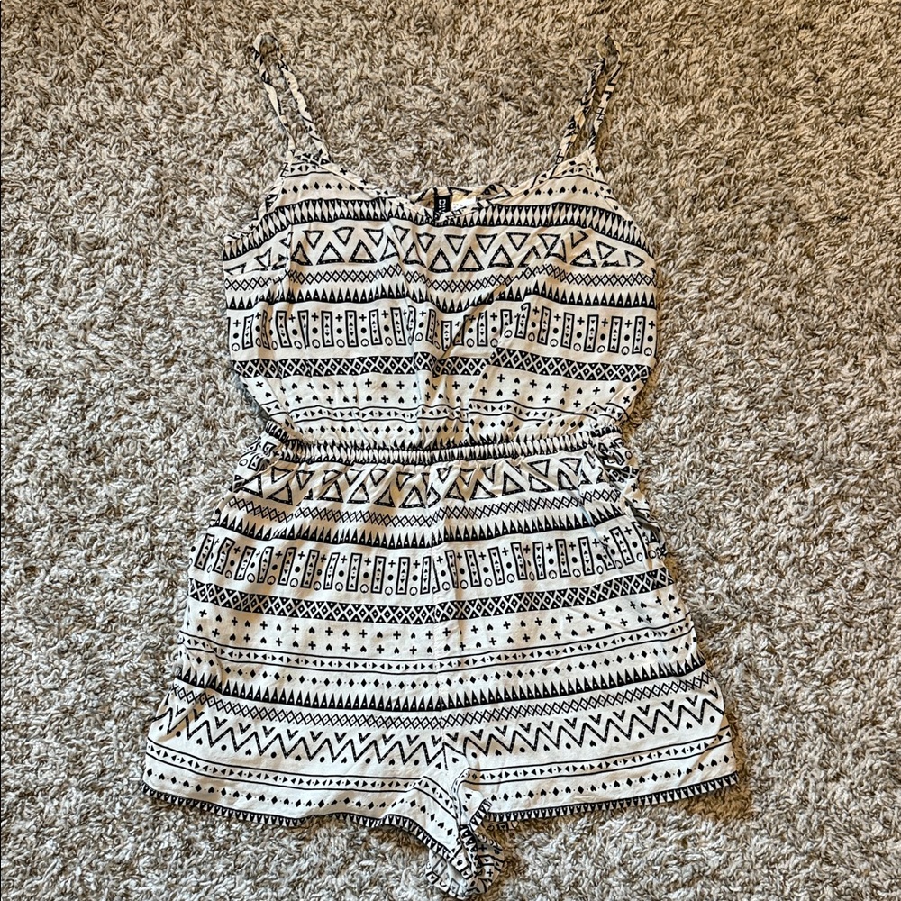 Black and White Romper